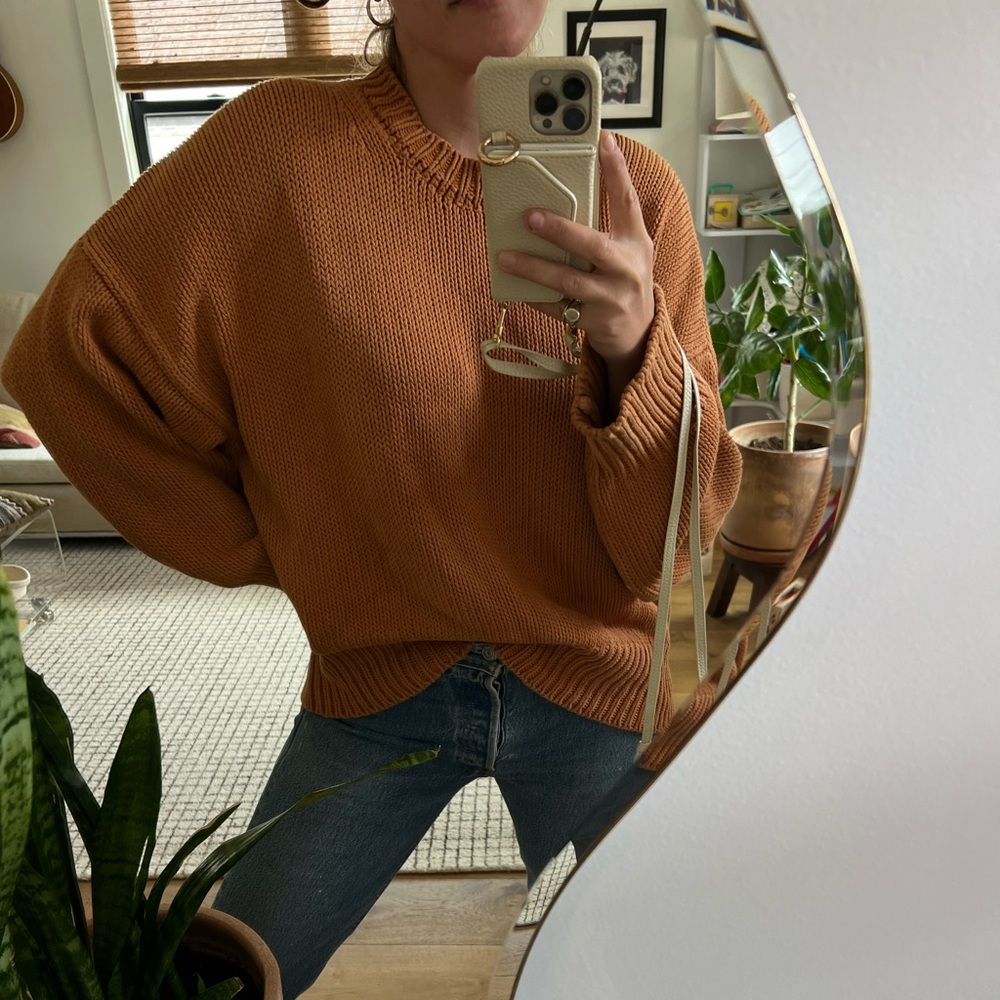 Babaa no16 burnt orange (color no longer available) cotton sweater/jumper